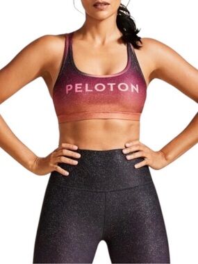 Peloton x WITH Wear it to Heart Sunrise Fade Sports Bra - Size XL